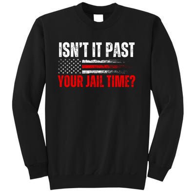 IsnT It Past Your Jail Time Funny Trump Saying Sweatshirt