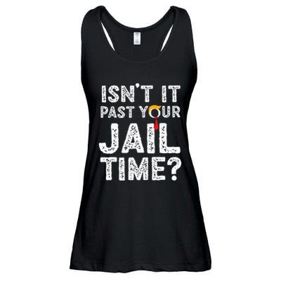 IsnT It Past Your Jail Time Funny Trump Ladies Essential Flowy Tank
