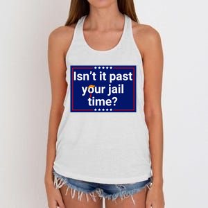 IsnT It Past Your Jail Time Women's Knotted Racerback Tank