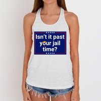 IsnT It Past Your Jail Time Women's Knotted Racerback Tank