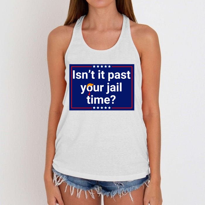 IsnT It Past Your Jail Time Women's Knotted Racerback Tank