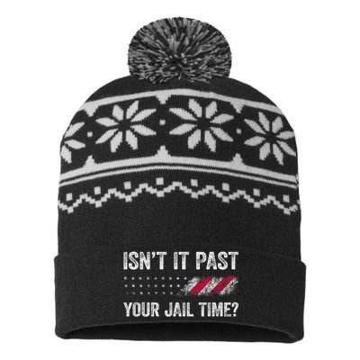 IsnT It Past Your Jail Time? Funny Political USA-Made Snowflake Beanie