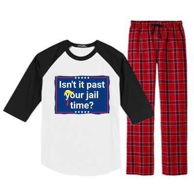 Isnt It Past Your Jail Time Raglan Sleeve Pajama Set