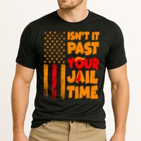Isnt It Past Your Jail Time Anti Trump Distressed Usa Flag Cooling Performance Crew T-Shirt