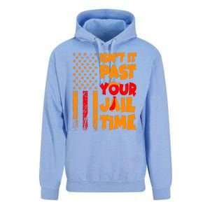 Isnt It Past Your Jail Time Anti Trump Distressed Usa Flag Unisex Surf Hoodie