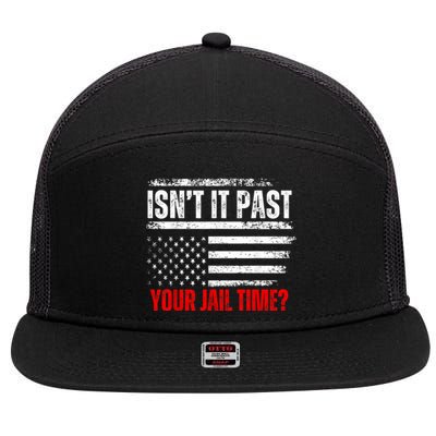 IsnT It Past Your Jail Time Funny Prisoner 7 Panel Mesh Trucker Snapback Hat