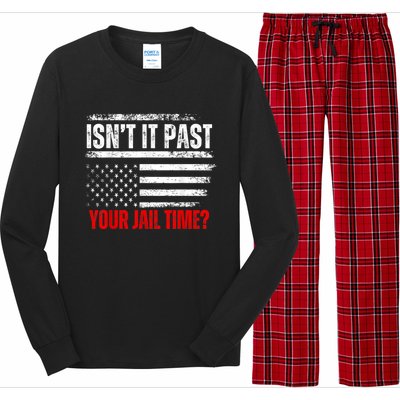 IsnT It Past Your Jail Time Funny Prisoner Long Sleeve Pajama Set