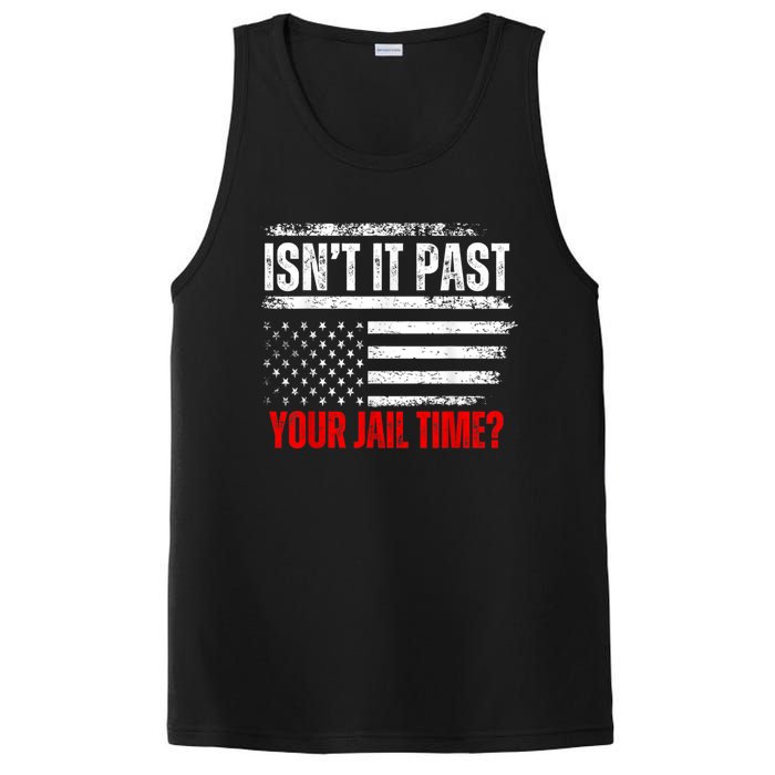 IsnT It Past Your Jail Time Funny Prisoner PosiCharge Competitor Tank