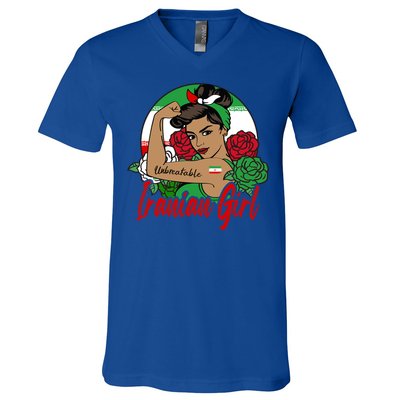 Iranian Iran Persian Flag Gift V-Neck T-Shirt