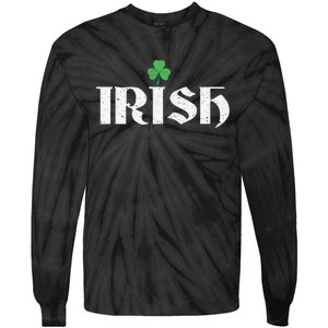 Irish, Ireland Pride, Saint Patty Day Tie-Dye Long Sleeve Shirt