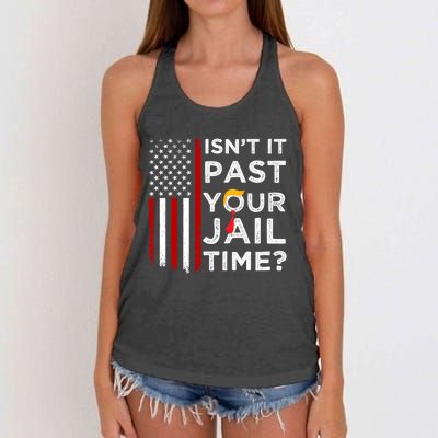 IsnT It Past Your Jail Time Women's Knotted Racerback Tank