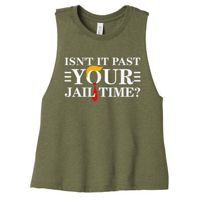 IsnT It Past Your Jail Time Women's Racerback Cropped Tank