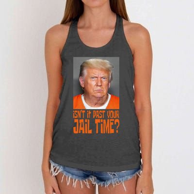 IsnT It Past Your Jail Time Women's Knotted Racerback Tank