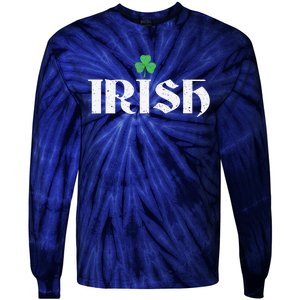 Irish, Ireland Pride, Saint Patty Day Tie-Dye Long Sleeve Shirt