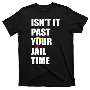 Isnt It Past Your Jail Time? Funny Sarcastic Quote Trump T-Shirt