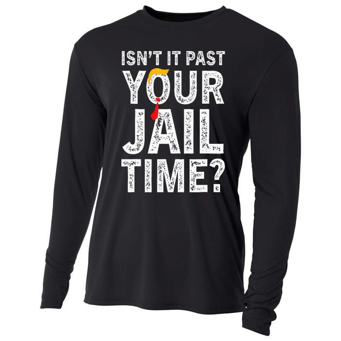 IsnT It Past Your Jail Time Funny Cooling Performance Long Sleeve Crew