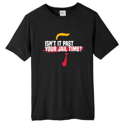 Isnt It Past Your Jail Time Funny Comedy Anti Trump Quote Tall Fusion ChromaSoft Performance T-Shirt