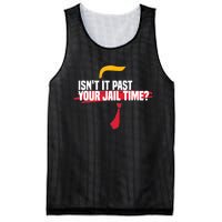 Isnt It Past Your Jail Time Funny Comedy Anti Trump Quote Mesh Reversible Basketball Jersey Tank