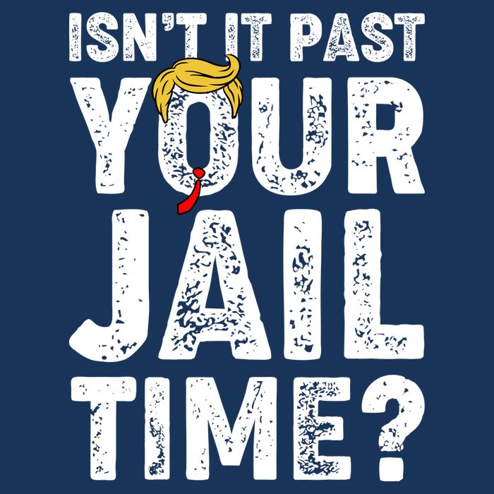 Isnt It Past Your Jail Time Anti Trump USA-Made Doggie Bandana