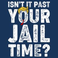 Isnt It Past Your Jail Time Anti Trump 16 in Basic Backpack