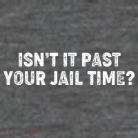 Isnt It Past Your Your Jail Time Anti Trump Women's V-Neck T-Shirt