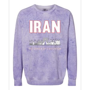 Iran Iranian Persian Pride Colorblast Crewneck Sweatshirt