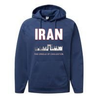 Iran Iranian Persian Pride Performance Fleece Hoodie