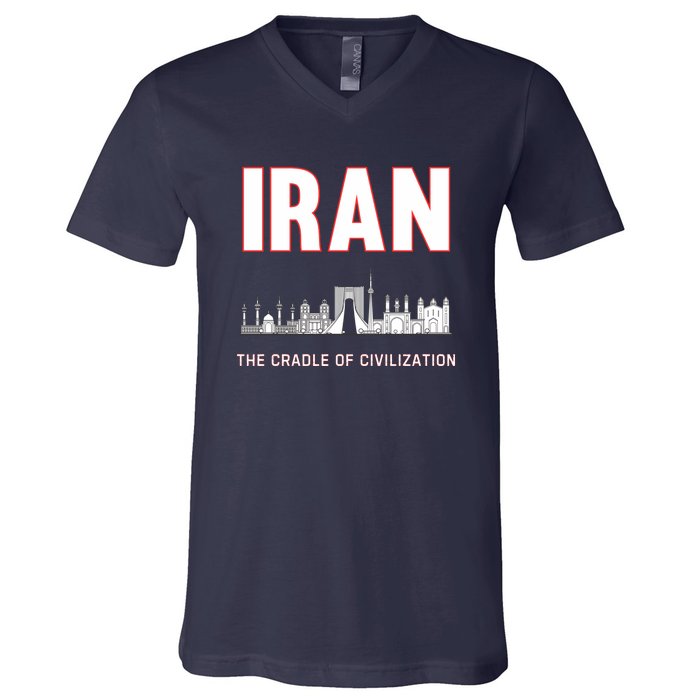 Iran Iranian Persian Pride V-Neck T-Shirt