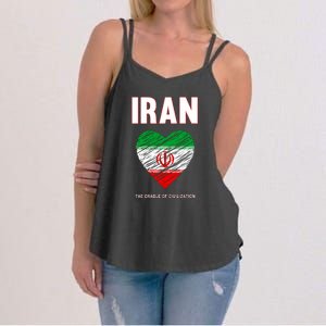 Iran Iranian Persian Pride Heart Women's Strappy Tank