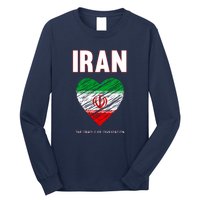 Iran Iranian Persian Pride Heart Long Sleeve Shirt