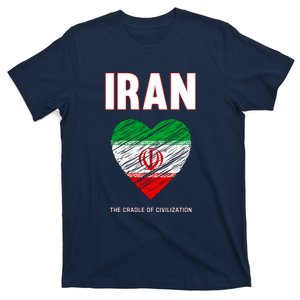 Iran Iranian Persian Pride Heart T-Shirt