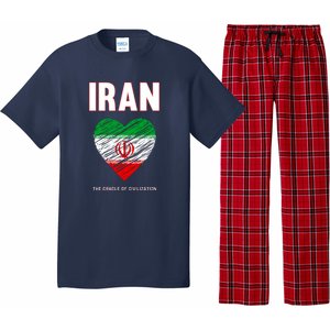 Iran Iranian Persian Pride Heart Pajama Set