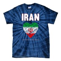 Iran Iranian Persian Pride Heart Tie-Dye T-Shirt