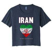 Iran Iranian Persian Pride Heart Women's Crop Top Tee