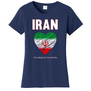 Iran Iranian Persian Pride Heart Women's T-Shirt