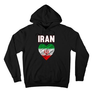 Iran Iranian Persian Pride Heart Hoodie