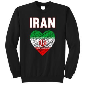 Iran Iranian Persian Pride Heart Sweatshirt