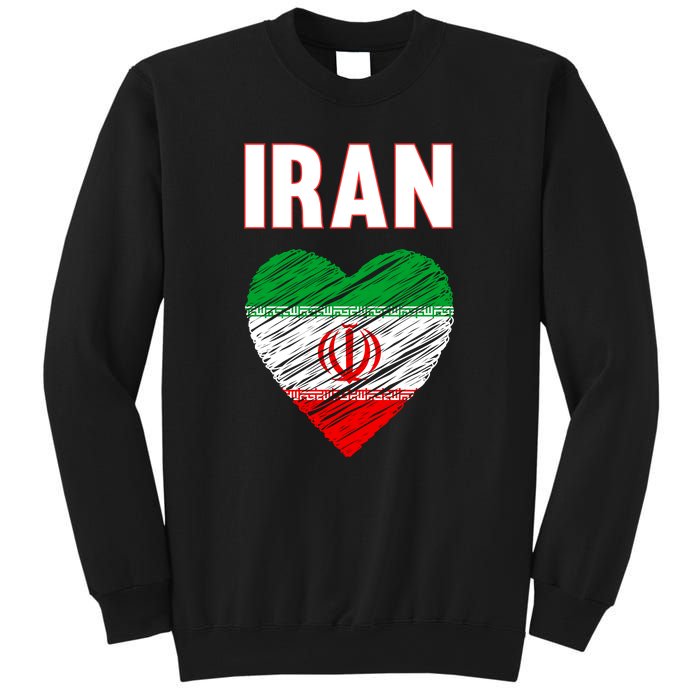 Iran Iranian Persian Pride Heart Sweatshirt