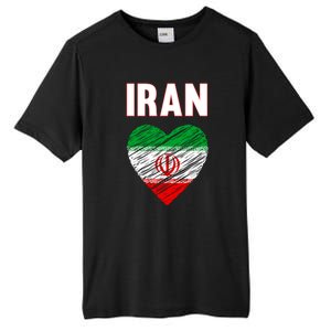 Iran Iranian Persian Pride Heart Tall Fusion ChromaSoft Performance T-Shirt