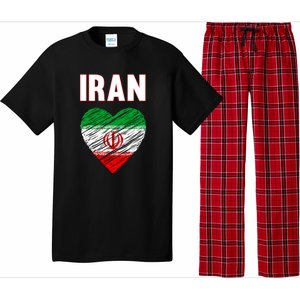 Iran Iranian Persian Pride Heart Pajama Set