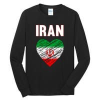 Iran Iranian Persian Pride Heart Tall Long Sleeve T-Shirt