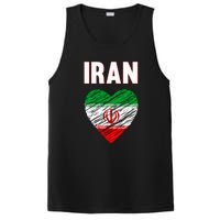 Iran Iranian Persian Pride Heart PosiCharge Competitor Tank