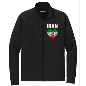 Iran Iranian Persian Pride Heart Stretch Full-Zip Cadet Jacket