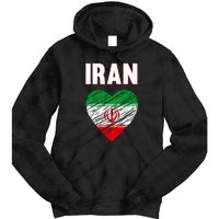 Iran Iranian Persian Pride Heart Tie Dye Hoodie