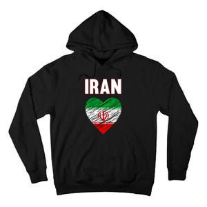 Iran Iranian Persian Pride Heart Tall Hoodie