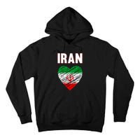 Iran Iranian Persian Pride Heart Tall Hoodie