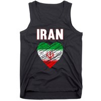 Iran Iranian Persian Pride Heart Tank Top