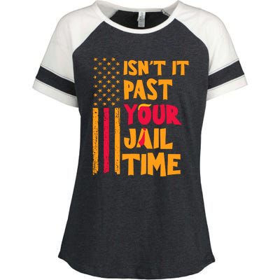 IsnT It Past Your Jail Time Enza Ladies Jersey Colorblock Tee