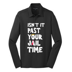 IsnT It Past Your Jail Time Silk Touch Performance Long Sleeve Polo