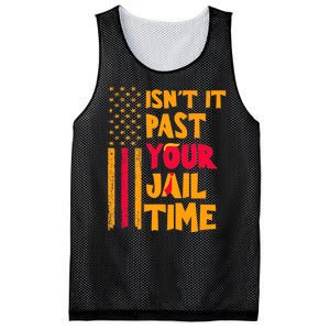 IsnT It Past Your Jail Time? Funny Sarcastic Quote Mesh Reversible Basketball Jersey Tank